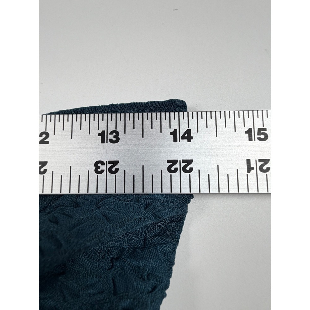 Unbranded Popcorn Tube Top Womens Small Teal Twist Front Handkerchief Hem - Picture 6 of 10
